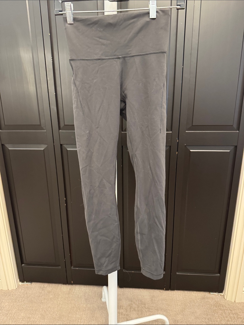 Lululemon Align w Pockets High-Waist Gray Active Leggings - Size 6 EUC